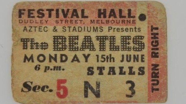 The Beatles at Festival Hall, Melbourne.