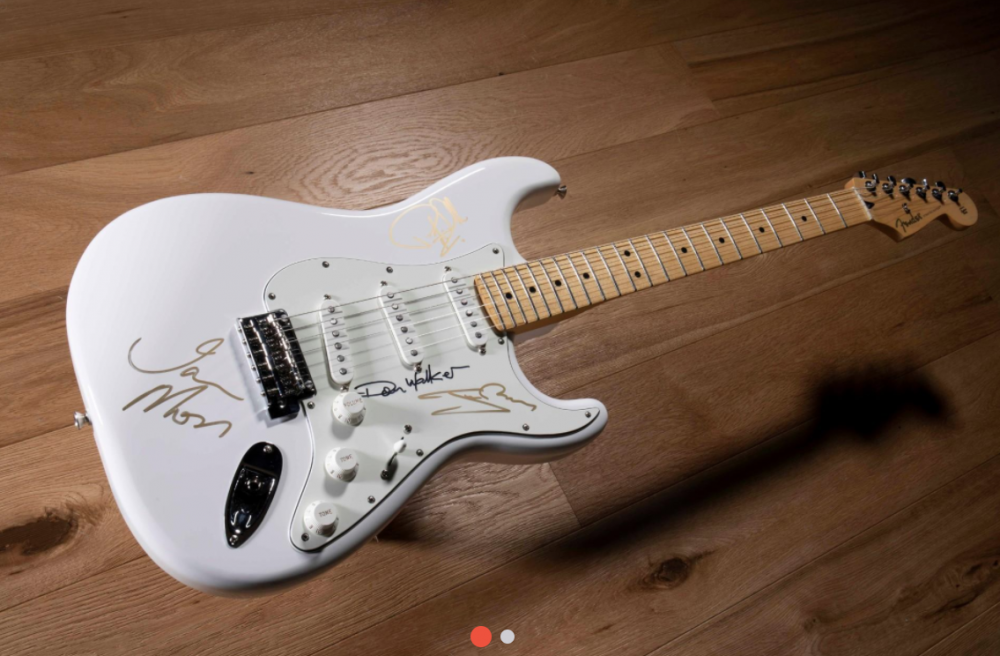 Cold Chisel autographed Fender Stratocaster